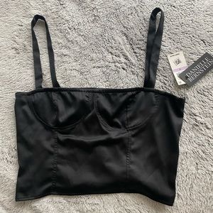 NWT DANIELLE BERNSTEIN SILK STRAPPY TOP